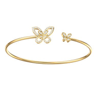 Flexible Butterfly Bangle Bracelet