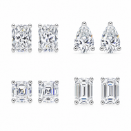 Lab Grown Fancy Shape Studs