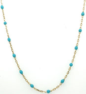 Petite Enamel Beaded Necklace