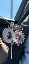 Load image into Gallery viewer, Tourmaline Teardrop &amp; Diamond Charm
