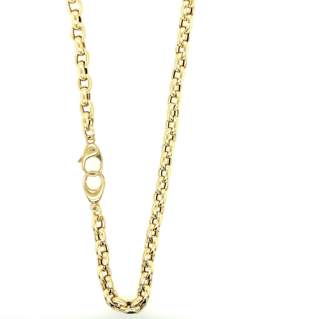 Oval Link Chain with Sister Hook Clasp