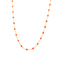 Load image into Gallery viewer, Orange Round Beaded Necklace