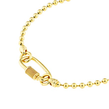 Load image into Gallery viewer, Men&#39;s Oval Twist Barrel Lock Bead Bracelet