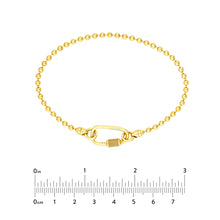 Load image into Gallery viewer, Men&#39;s Oval Twist Barrel Lock Bead Bracelet
