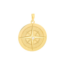Load image into Gallery viewer, Diamond Compass Pendant