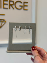 Load image into Gallery viewer, Micro Set Inside Out Diamond Hoop