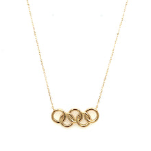 Load image into Gallery viewer, Olympic Rings Necklace in Gold
