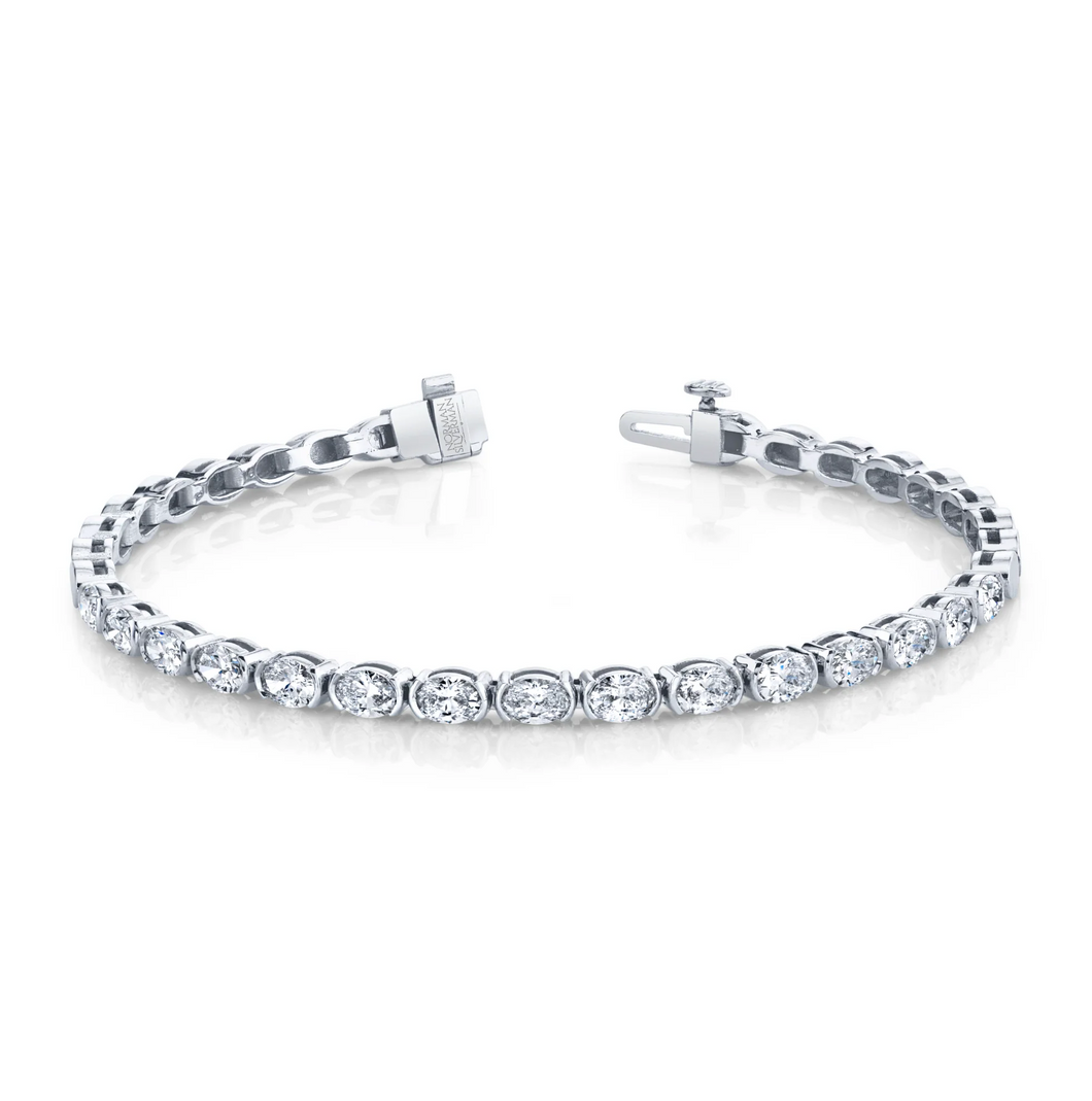 Oval Shape Straight Line Bracelet