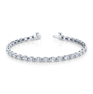 Oval Shape Straight Line Bracelet
