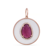 Load image into Gallery viewer, Tourmaline Diamond Charm