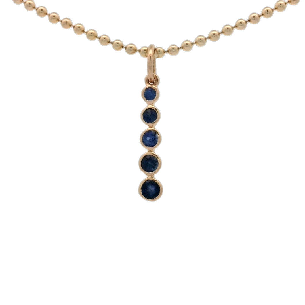 Sapphire Bezel Line Charm