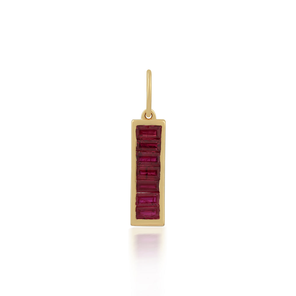 Ruby Bar Charm