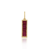 Ruby Bar Charm