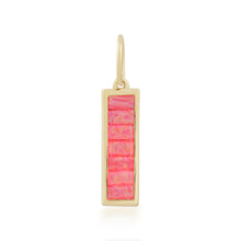 Load image into Gallery viewer, Pink Opal Bar Charm Spacer