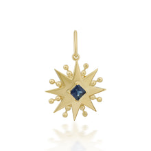 Load image into Gallery viewer, Sapphire Starburst Charm