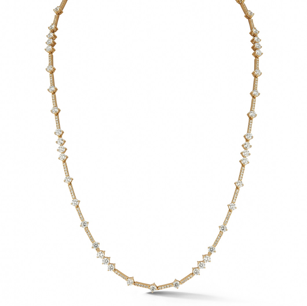 Scattered Diamond Necklace