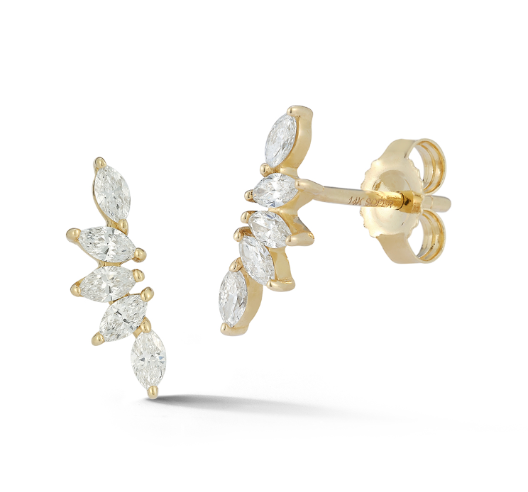 5 Marquise Diamond Studs