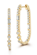 Multi Shape Diamond Oval Huggies