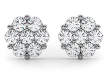 Load image into Gallery viewer, LG Cluster Diamond Studs