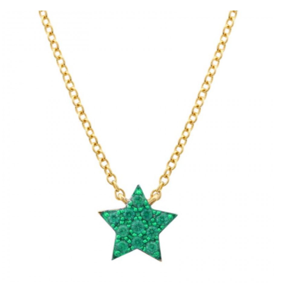 Tsavorite Star Necklace