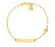 Load image into Gallery viewer, Kids Paperclip Bracelet with Heart