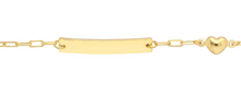 Load image into Gallery viewer, Kids Paperclip Bracelet with Heart