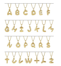Load image into Gallery viewer, Bubble Letter Necklace