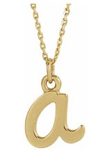 Load image into Gallery viewer, Petite Initial necklace