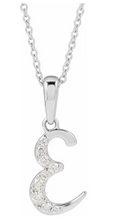 Load image into Gallery viewer, Diamond Initial Necklace