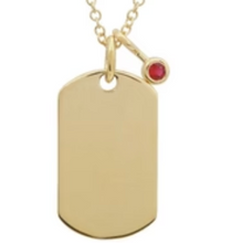 Load image into Gallery viewer, Dog Tag Charm Necklace