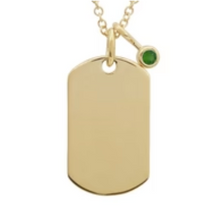 Load image into Gallery viewer, Dog Tag Charm Necklace