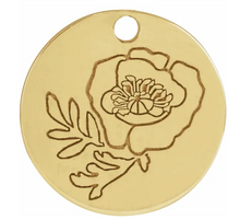 Load image into Gallery viewer, Birth Flower Charm