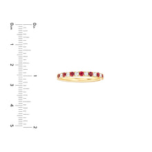 Load image into Gallery viewer, Ruby &amp; Diamond Stackable Band