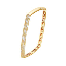 Load image into Gallery viewer, Pave Diamond Square Bangle