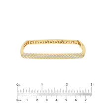 Load image into Gallery viewer, Pave Diamond Square Bangle