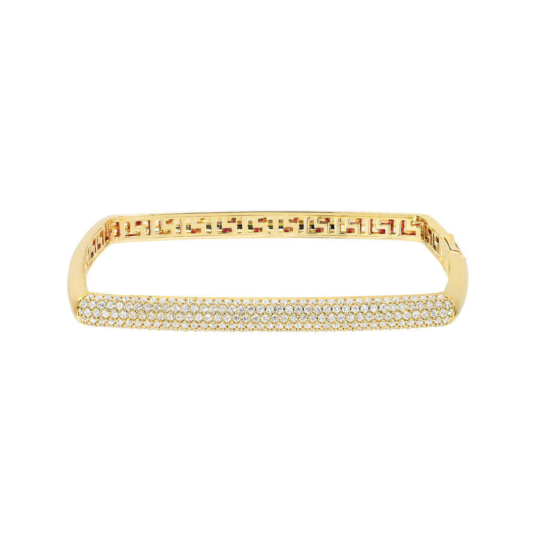 Pave Diamond Square Bangle