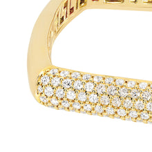 Load image into Gallery viewer, Pave Diamond Square Bangle