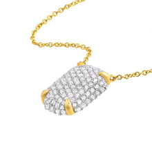 Load image into Gallery viewer, Diamond Pave Rectangle Necklace