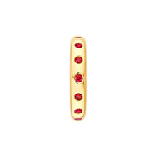 Load image into Gallery viewer, Round Ruby Straight Band Ring