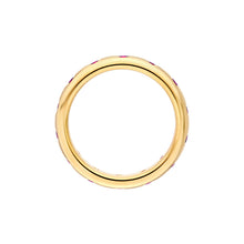 Load image into Gallery viewer, Round Ruby Straight Band Ring