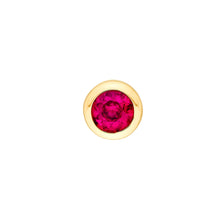 Load image into Gallery viewer, Round Ruby Stud Earrings