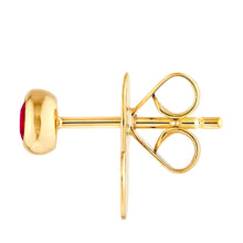 Load image into Gallery viewer, Round Ruby Stud Earrings (4mm)