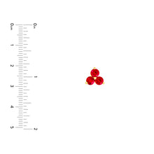 Load image into Gallery viewer, Ruby Trio Stud Earrings