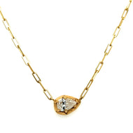 Pear Shape Solitaire Necklace