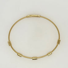 Load image into Gallery viewer, 3 Diamond Station Flex Bangle