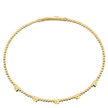 Load image into Gallery viewer, Round Bezel Beaded Flex Bangle