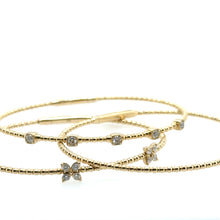 Load image into Gallery viewer, 3 Butterfly Beaded Flex bangle