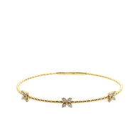 3 Butterfly Beaded Flex bangle