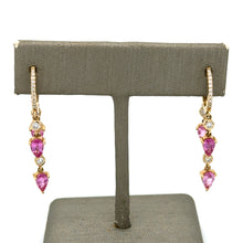 Load image into Gallery viewer, Positively Pink Pear Shape Huggies