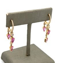 Load image into Gallery viewer, Positively Pink Pear Shape Huggies